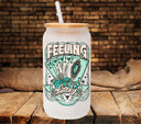 Feeling lucky Teal UV DTF Decals