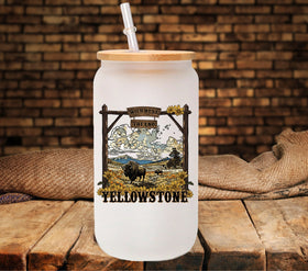 Wild west Yellowstone UV DTF Decals