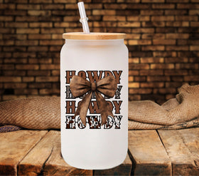 Howdy western bow UV DTF Decals