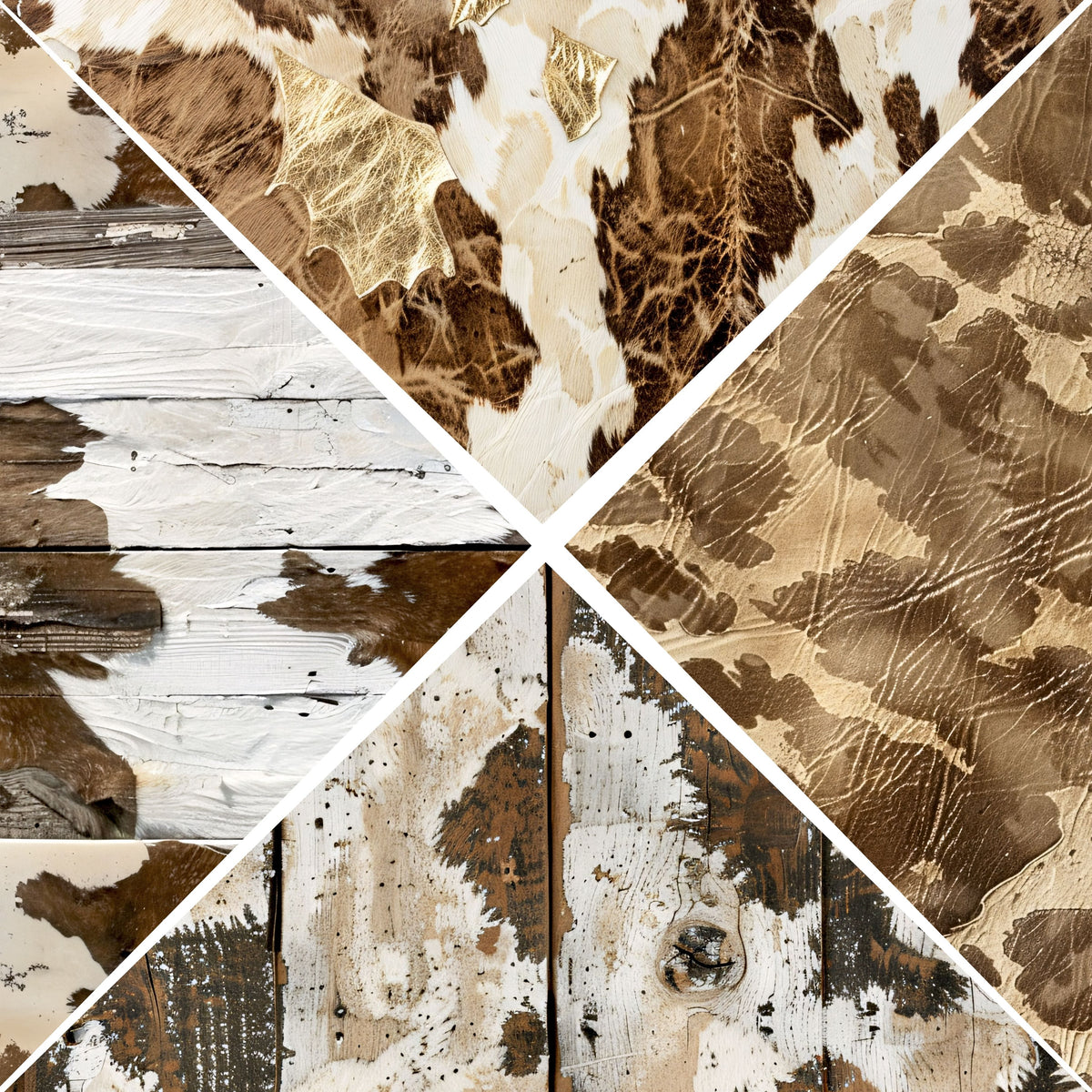 Cows, Leather and wood Vsplit Precut Vinyl