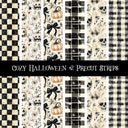 Cozy Halloween precut strips 12x12 vinyl sheet 3 Designs