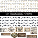 Cozy Halloween Doodle Patchwork Set