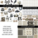 Cozy Halloween Doodle Patchwork Set