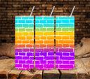 White Brick UV DTF tumbler wraps