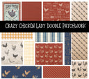 Crazy Chicken Lady Doodle Patchwork Set
