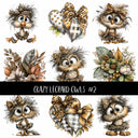 Crazy Leopard Owls UV Decal sheets 3 to choose from