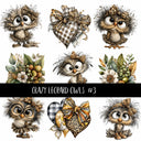Crazy Leopard Owls UV Decal sheets 3 to choose from