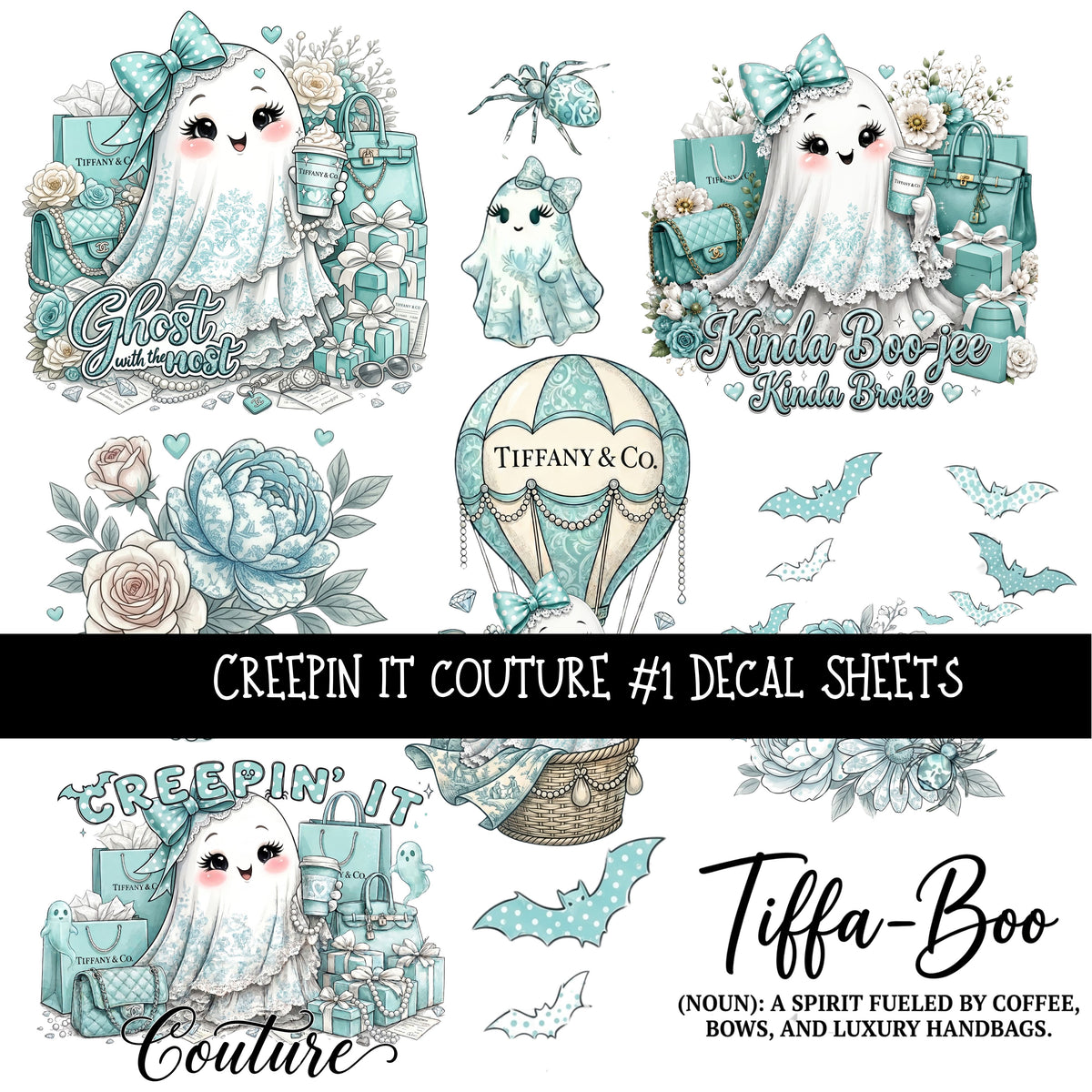 Creepin it Couture UV DTF Decal sheets 6 designs available