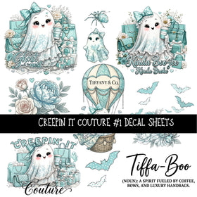 Creepin it Couture UV DTF Decal sheets 6 designs available