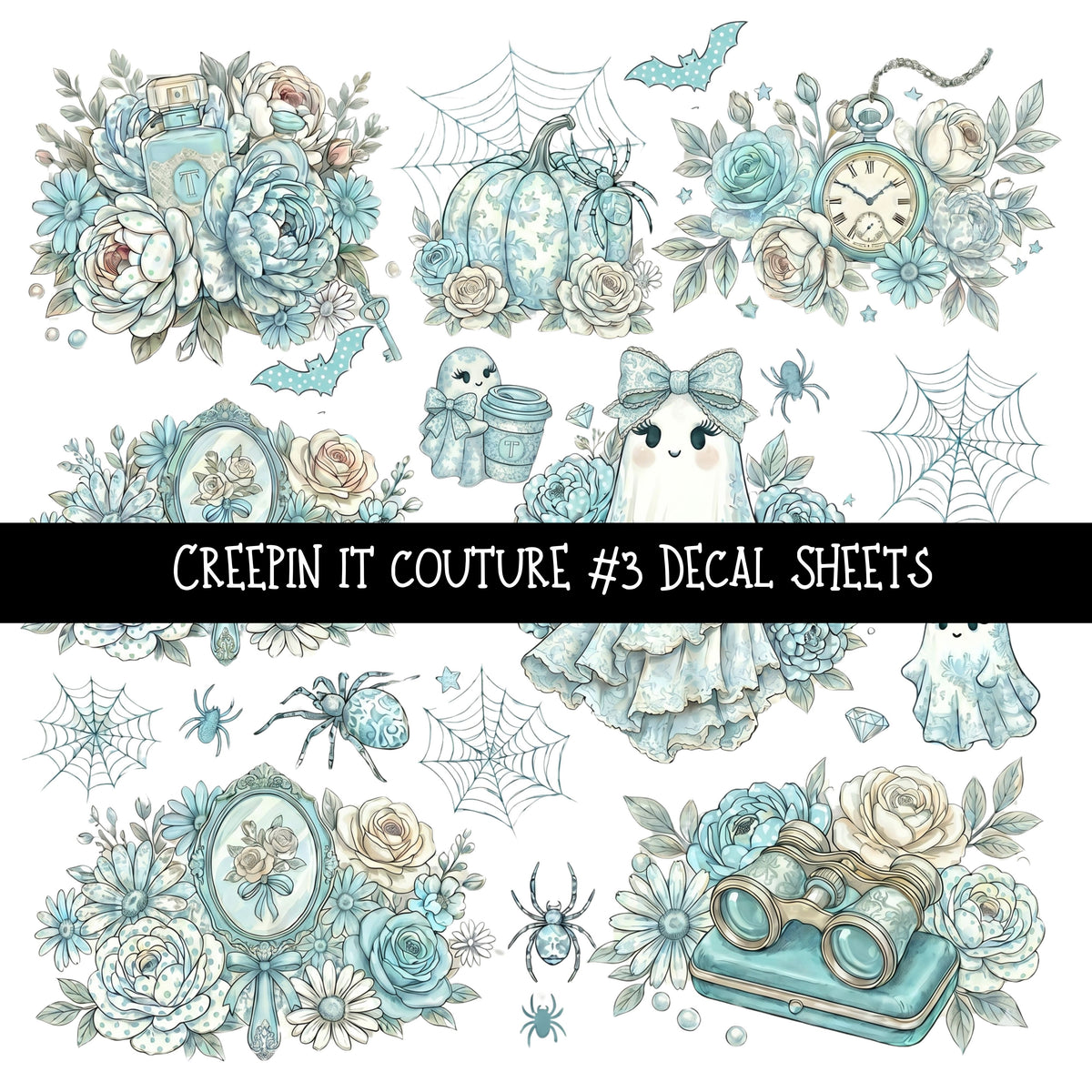 Creepin it Couture UV DTF Decal sheets 6 designs available