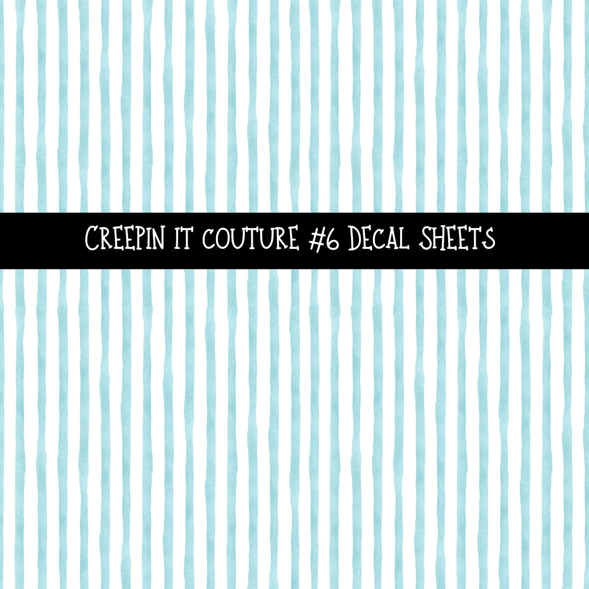 Creepin it Couture UV DTF Decal sheets 6 designs available