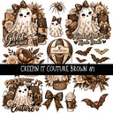 Creepin it Couture Brown UV DTF Decal sheets 9 Designs available