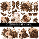 Creepin it Couture Brown UV DTF Decal sheets 9 Designs available