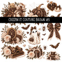 Creepin it Couture Brown UV DTF Decal sheets 9 Designs available