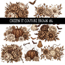 Creepin it Couture Brown UV DTF Decal sheets 9 Designs available