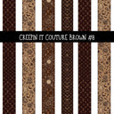 Creepin it Couture Brown UV DTF Decal sheets 9 Designs available