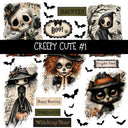 Creepy Cute Torn Pages UV DTF Decal sheets 2 Designs available