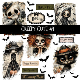 Creepy Cute Torn Pages UV DTF Decal sheets 2 Designs available