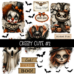 Creepy Cute Torn Pages UV DTF Decal sheets 2 Designs available