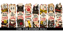 Crime Scene Bookmark UV DTF Decal sheet- 8 Designs