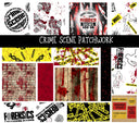 Crime Scene Doodle Patchwork Set