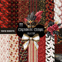 Crimson Curse Vinyl collection- 12x12 vinyl sheets-14 designs available