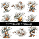 Critters and Blooms UV DTF Decal sheets 6 Designs Available