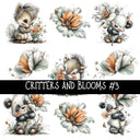 Critters and Blooms UV DTF Decal sheets 6 Designs Available