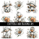 Critters and Blooms UV DTF Decal sheets 6 Designs Available