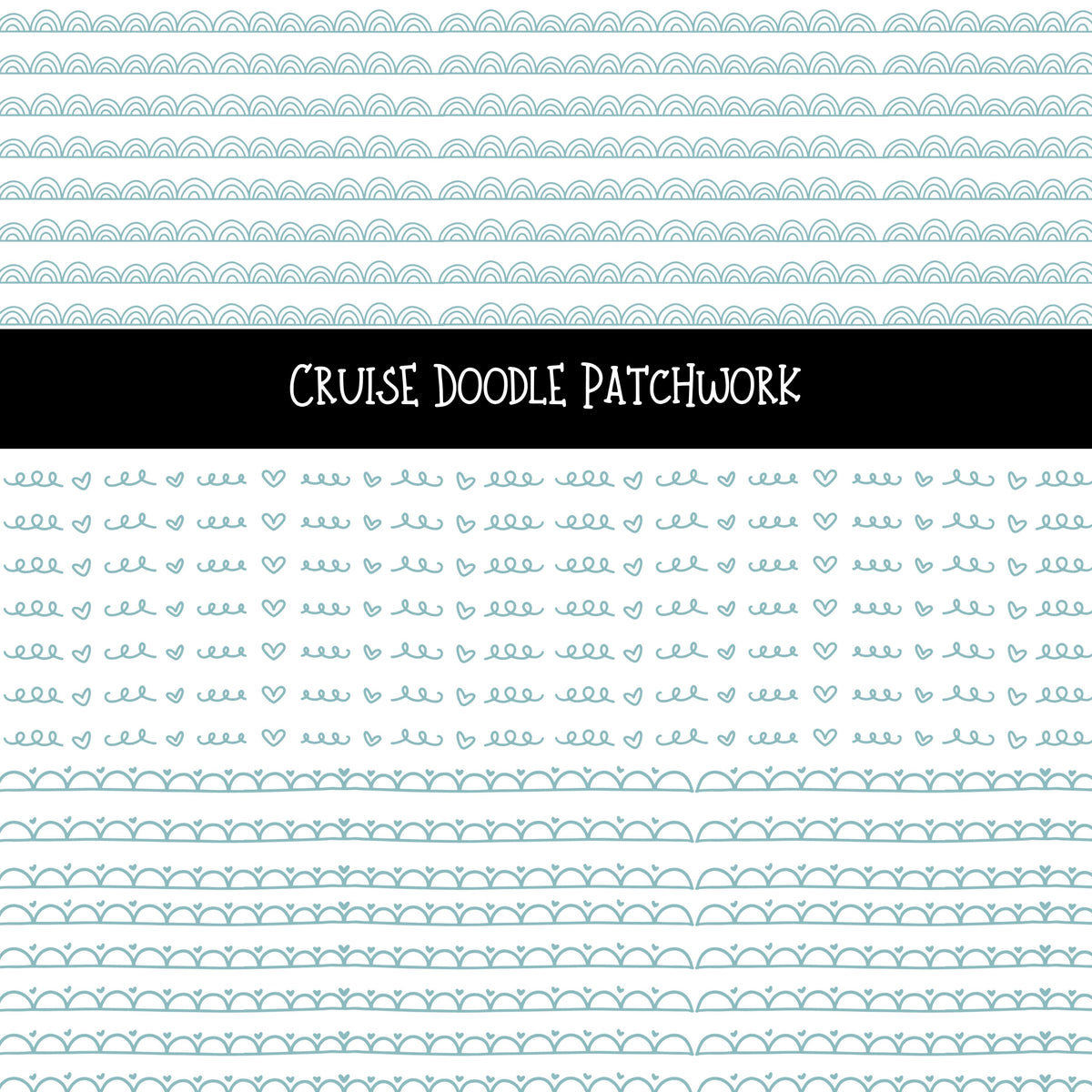Cruise Doodle Patchwork Set