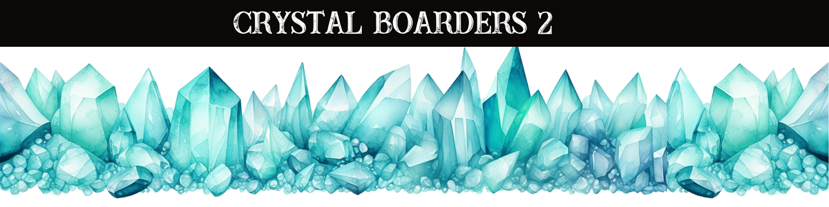 Crystals Boarders UV DTF - 8 Design Options