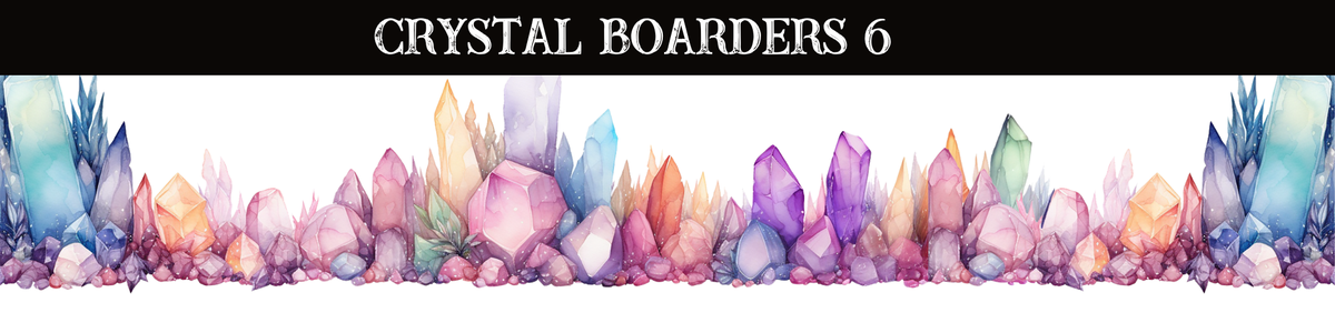 Crystals Boarders UV DTF - 8 Design Options
