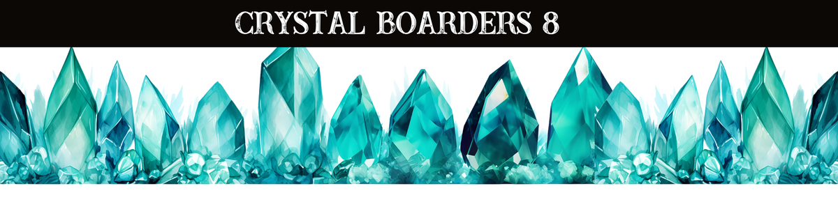 Crystals Boarders UV DTF - 8 Design Options