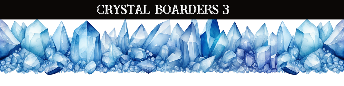 Crystals Boarders UV DTF - 8 Design Options