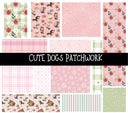 Cute Dogs Doodle Patchwork Set