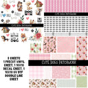 Cute Dogs Doodle Patchwork Set