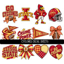 Cyclones UV DTF Decal sheet
