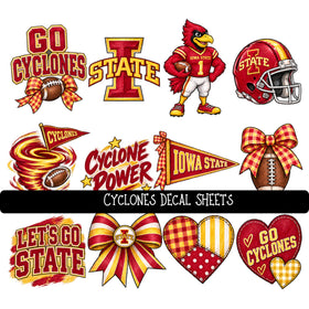Cyclones UV DTF Decal sheet