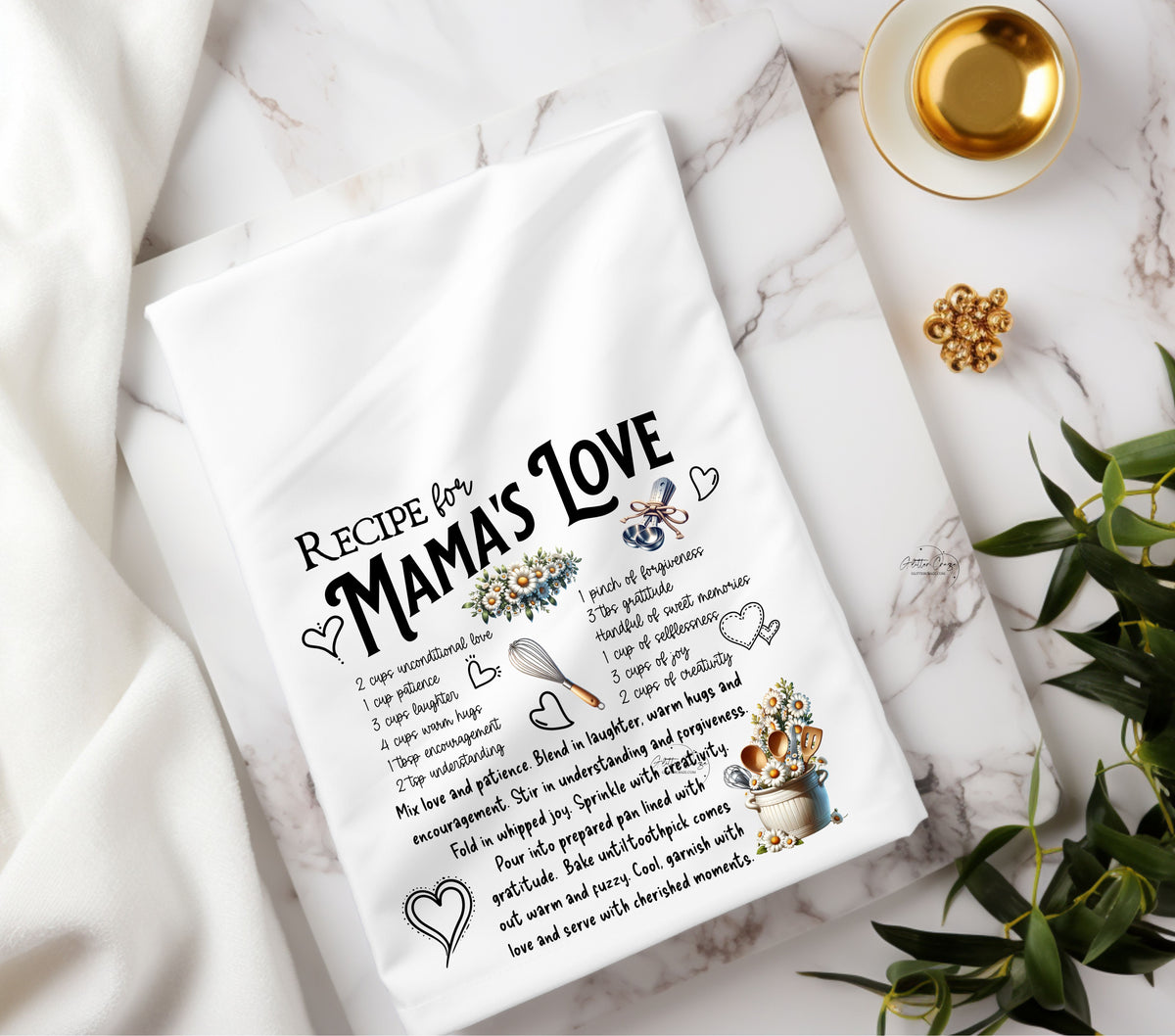 Recipe for Mama's Love DTF towel Transfer