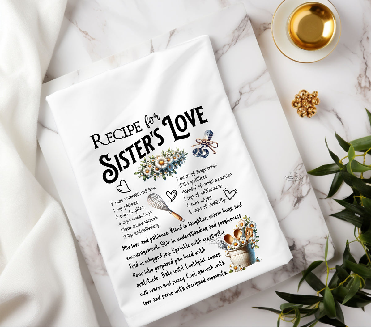 Recipe for Sister's Love DTF towel Transfer