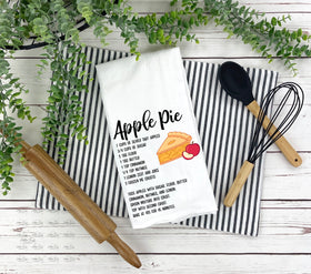 Apple Pie recipe DTF towel Transfer