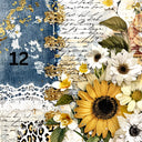 Daisies and Denim Collection 12x12 Vinyl Sheets- 12 Designs Available