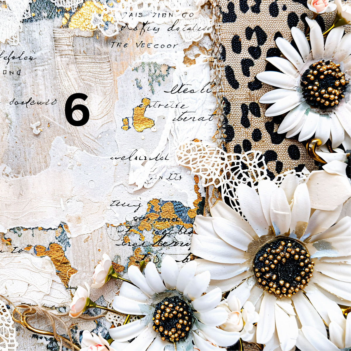 Daisies and Denim Collection 12x12 Vinyl Sheets- 12 Designs Available
