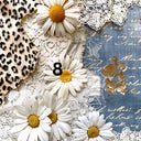 Daisies and Denim Collection 12x12 Vinyl Sheets- 12 Designs Available