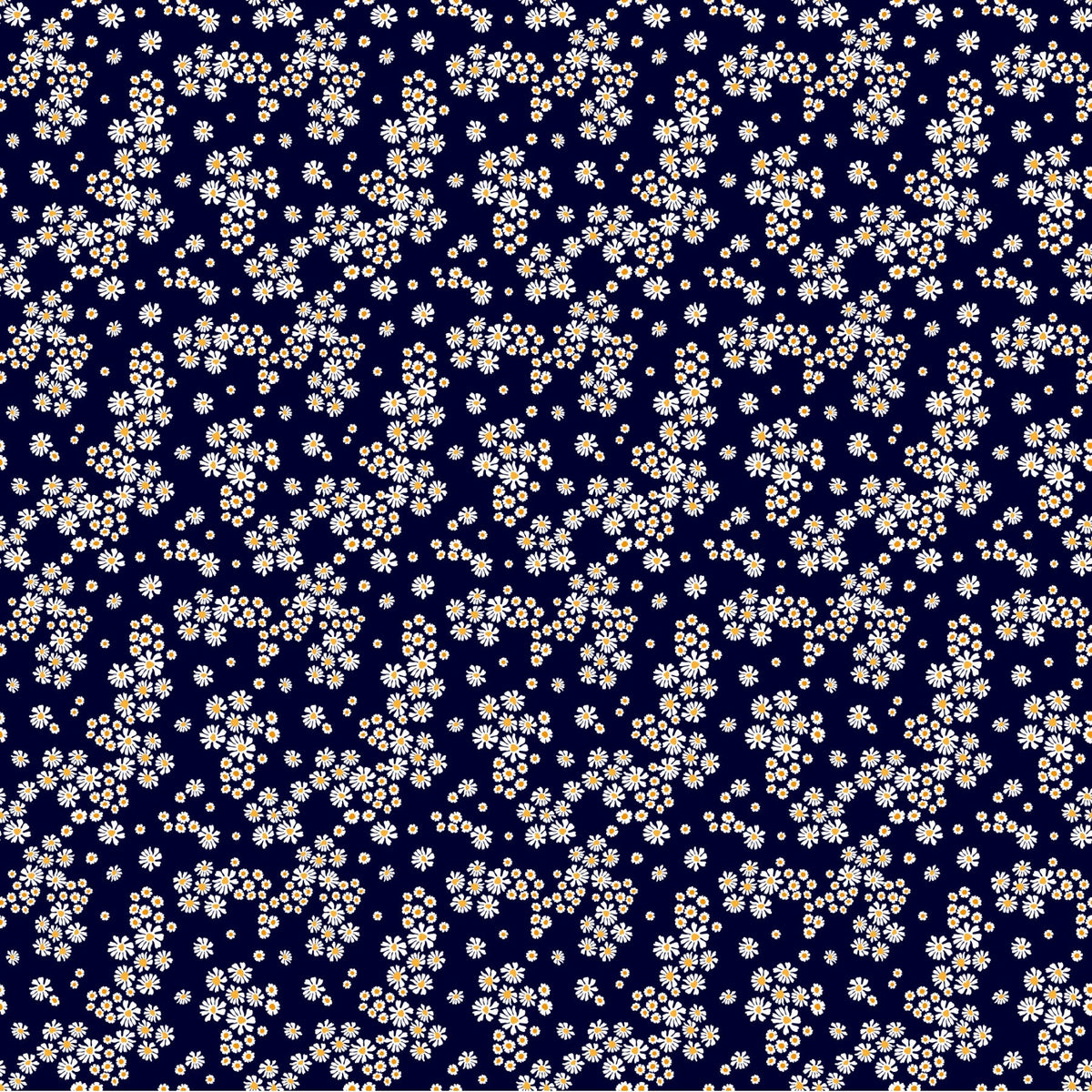 Daisies On Blue - Adhesive Vinyl
