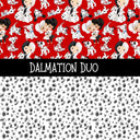 Dalmatian Duo precut vinyl sheet- 2 coordinating patterns on one sheet