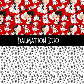 Dalmatian Duo precut vinyl sheet- 2 coordinating patterns on one sheet