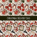 Christmas Delivery Duo precut vinyl sheet- 2 coordinating patterns on one sheet