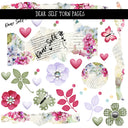 Dear Self Torn pages UV DTF Decal sheets