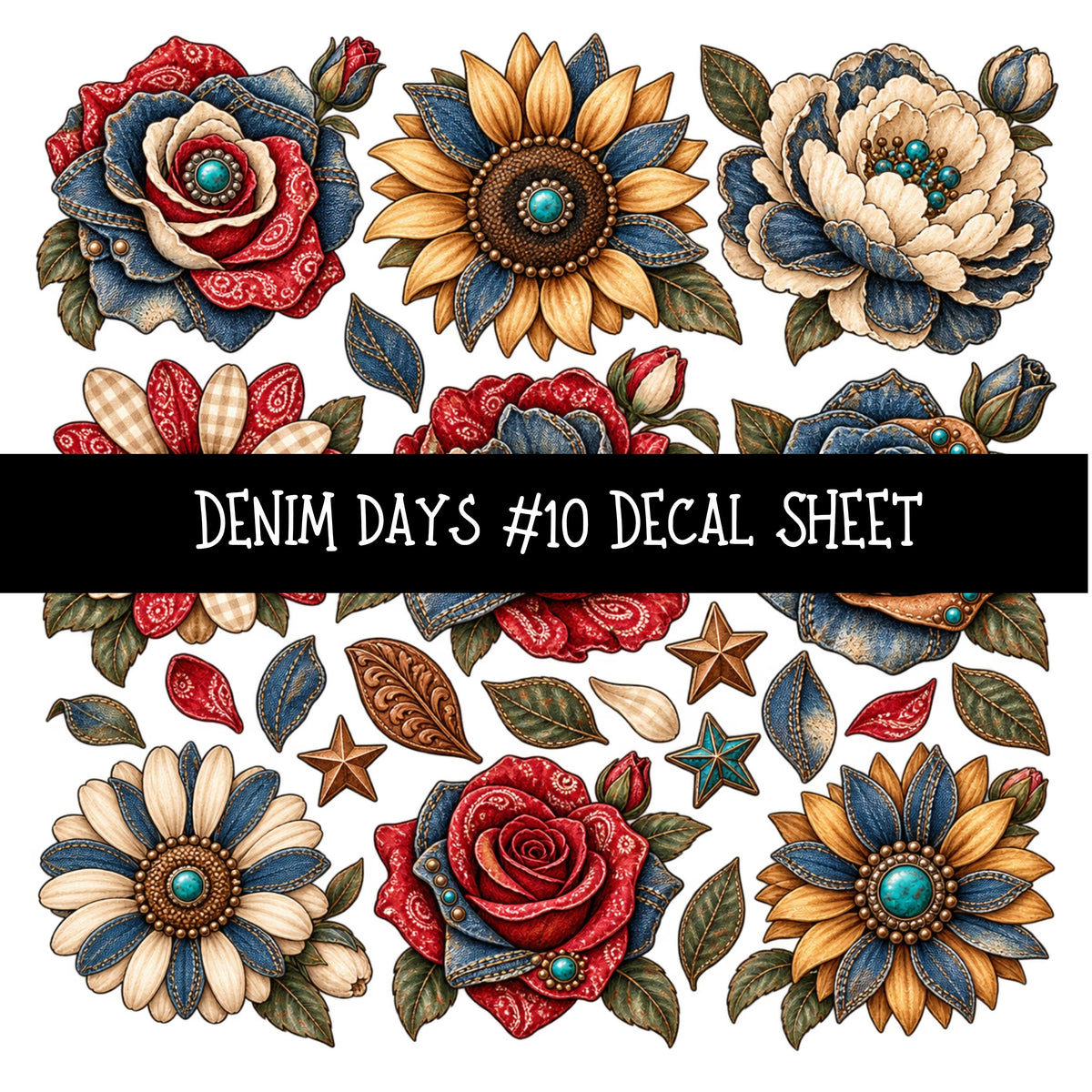 Denim Days UV DTF Decal sheets 15 Designs available